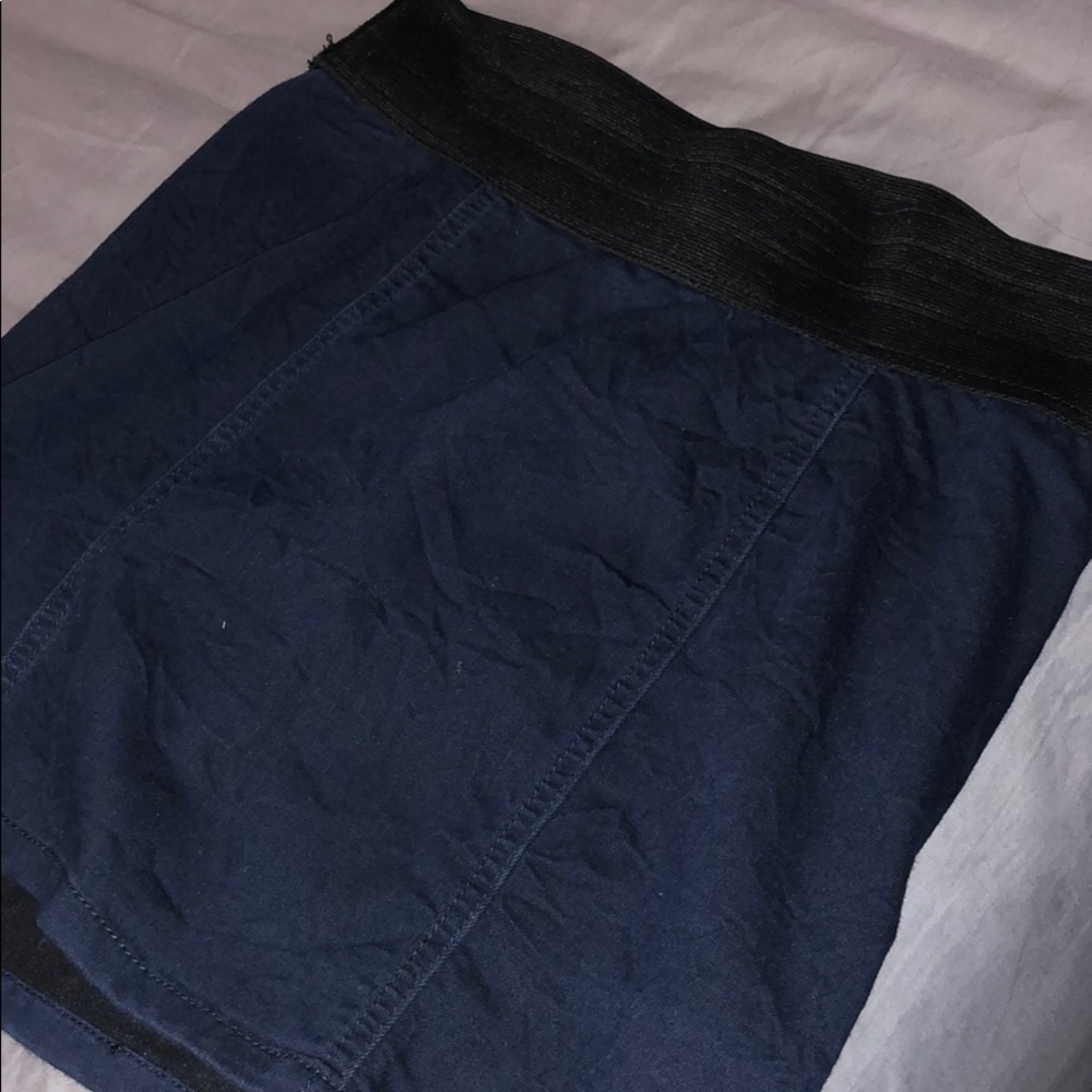 Navy Blue Mini Skirt
